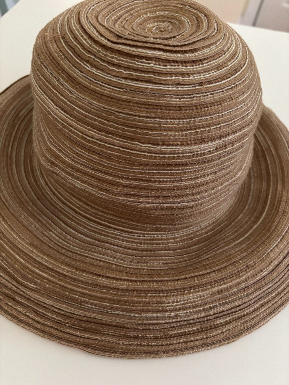 August Summer Women's Sun Hat, Wide Brim, Natural Color